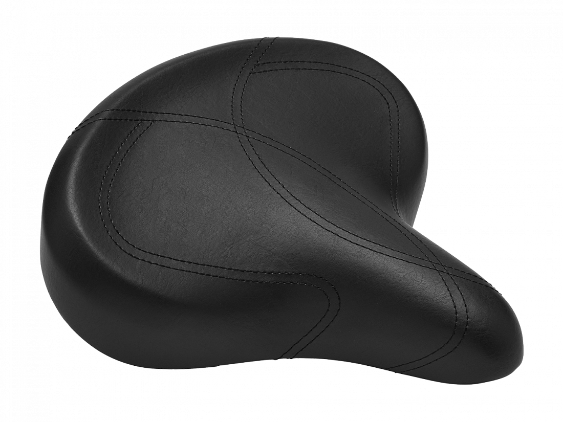 Седло для велосипеда Electra Ergo Saddle w/Elastomers Black (Size XL)
