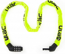 Велосипедный замок Ulac Street Fighter Steel Chain Lock Combo Neon