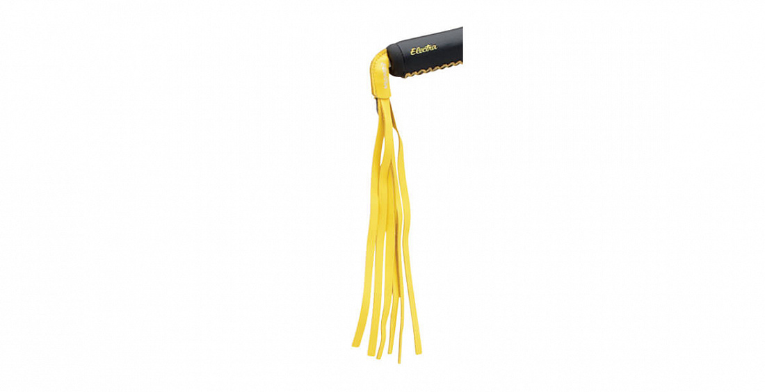 Ленты на руль Electra Leather Handlebar Streamers Yellow