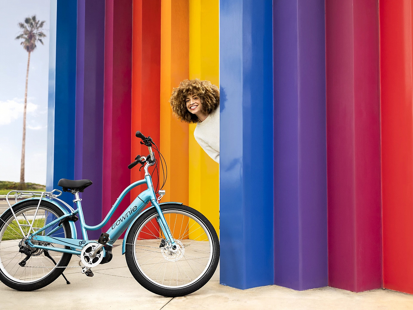 Электровелосипед Electra Townie Path GO! 10D Step Thru Aqua Metallic