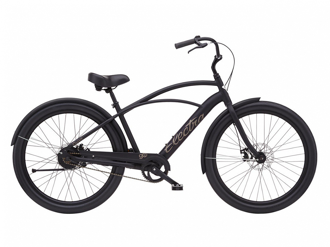 Электровелосипед Electra Cruiser GO! Step Over Matte Black Sand