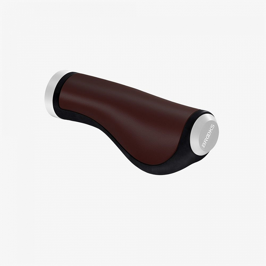 Грипсы Brooks Ergonomic Leather Grips 130/130 Brown
